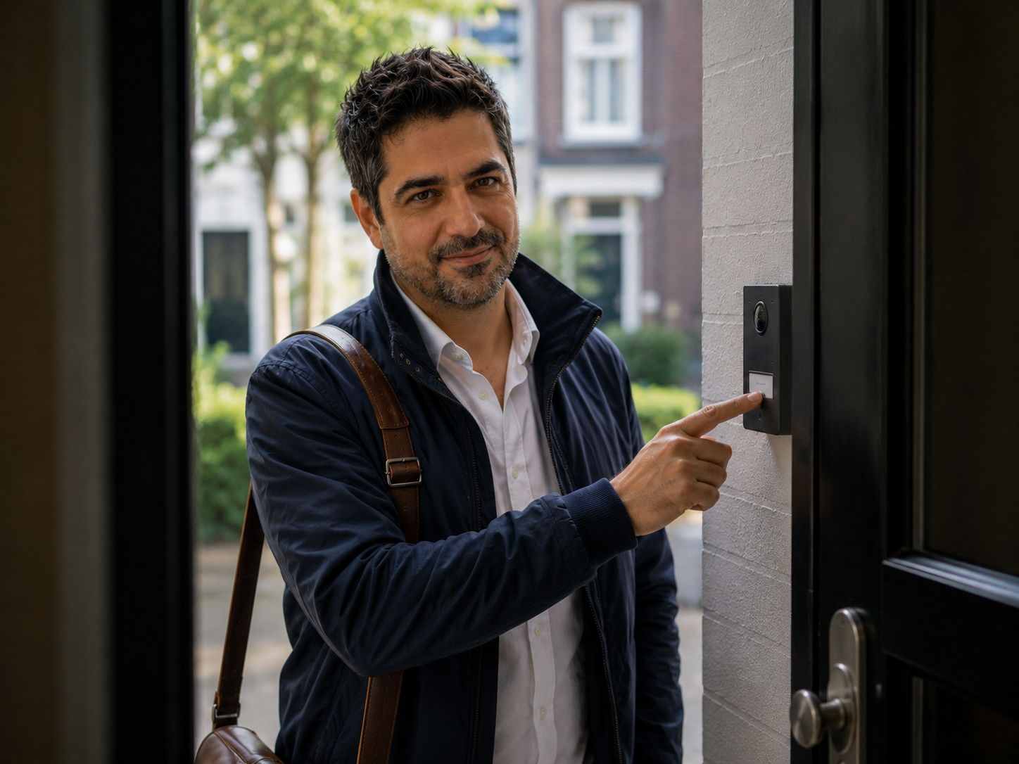 Begeleider van Tigris Kompas bij de woning van een cliënt